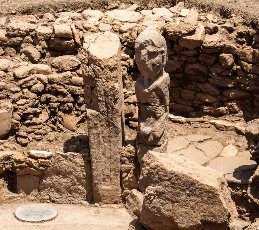 Karahan Tepe statue detail close-up