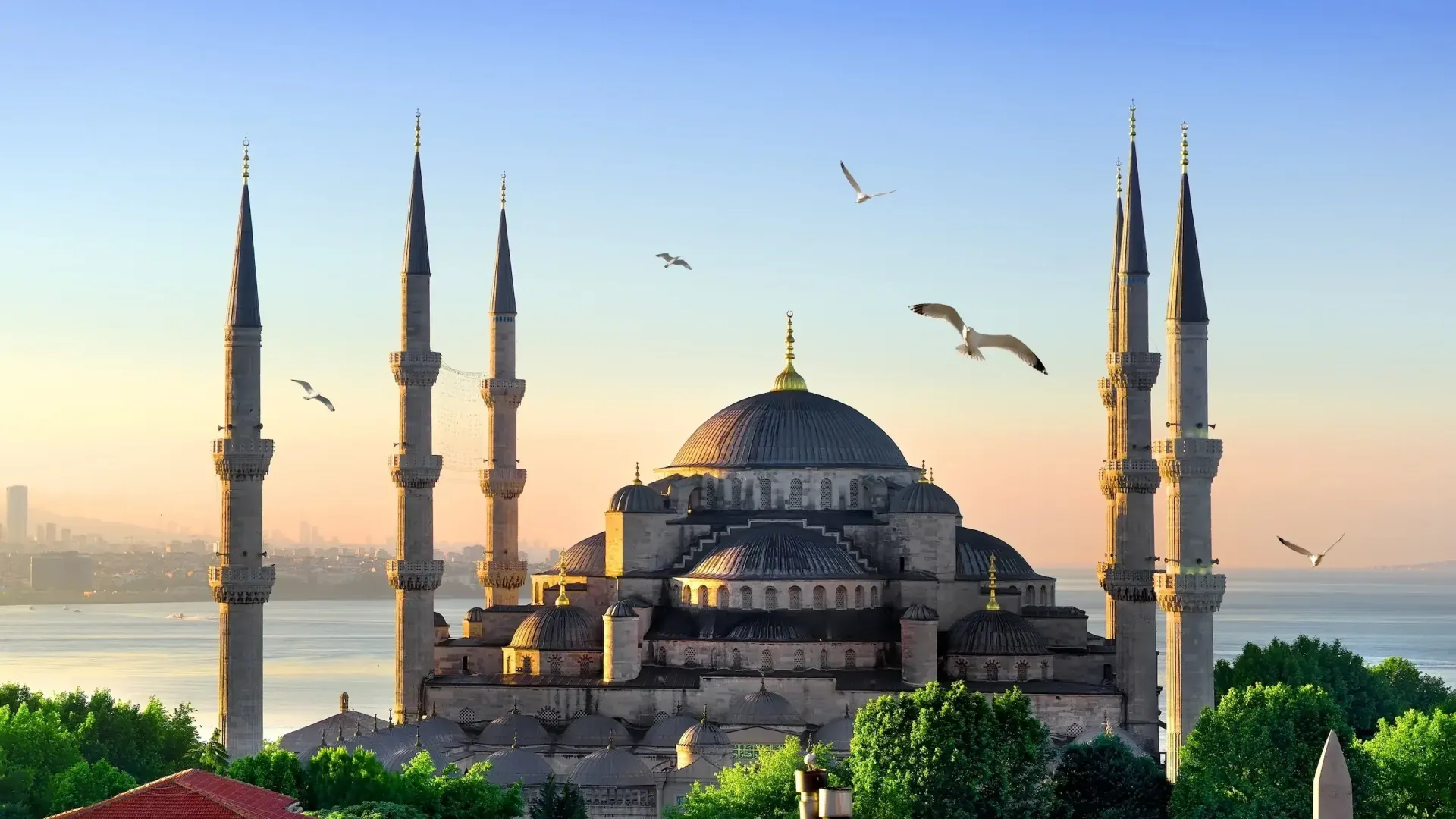 Blue Mosque and Hagia Sophia skyline in Istanbul — Best of Turkey 11-day guided small group tour